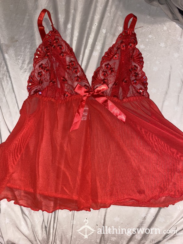 Red Lace Top