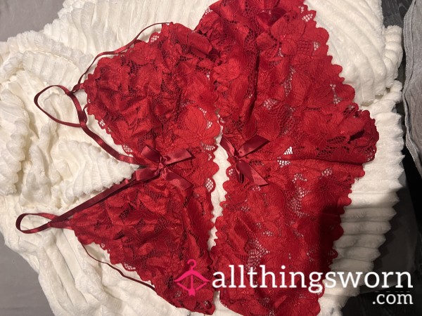 Red Lacey Lingerie