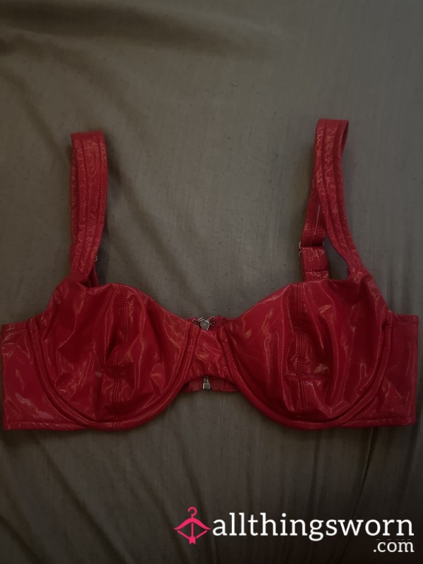 Red Latex Bralet