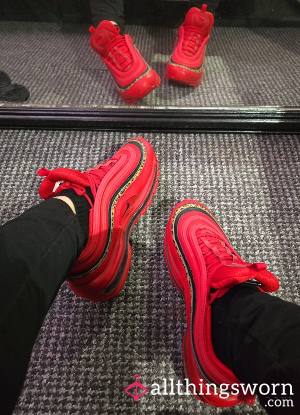 Red & Leopard Nike Air Max 97 Available For Customs