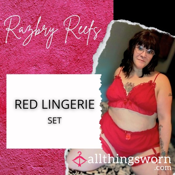 Red Lingerie Set