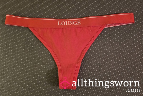 RED LOUNGE THONG PANTIES