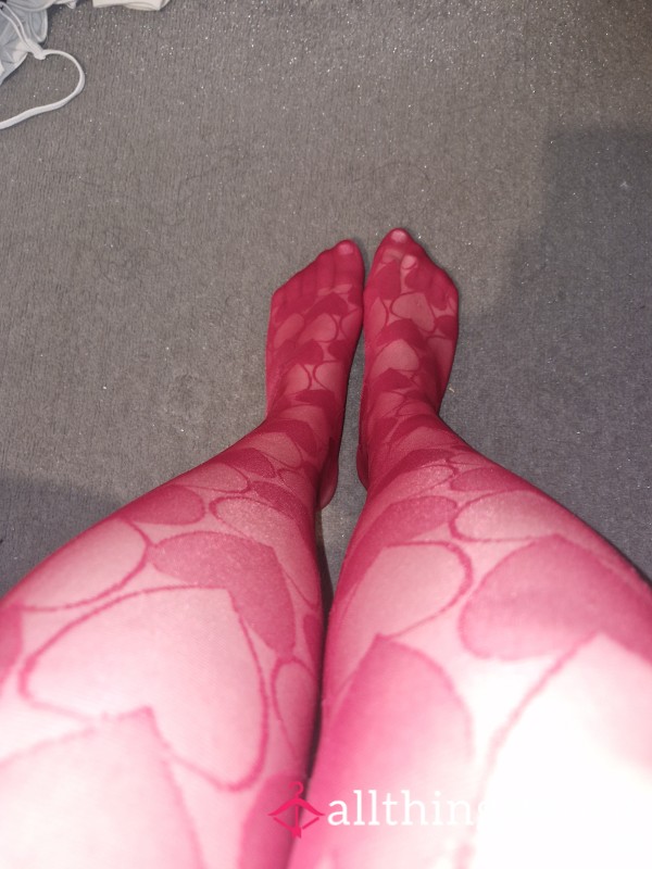 Red Love Heart Stockings