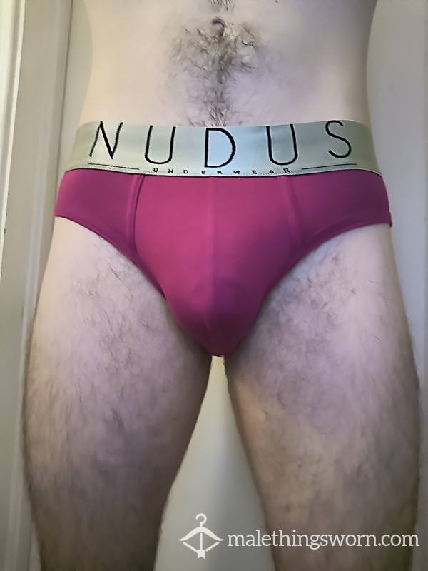 Week Long Sweaty Red Men's US Medium NUDUS Brand Briefs