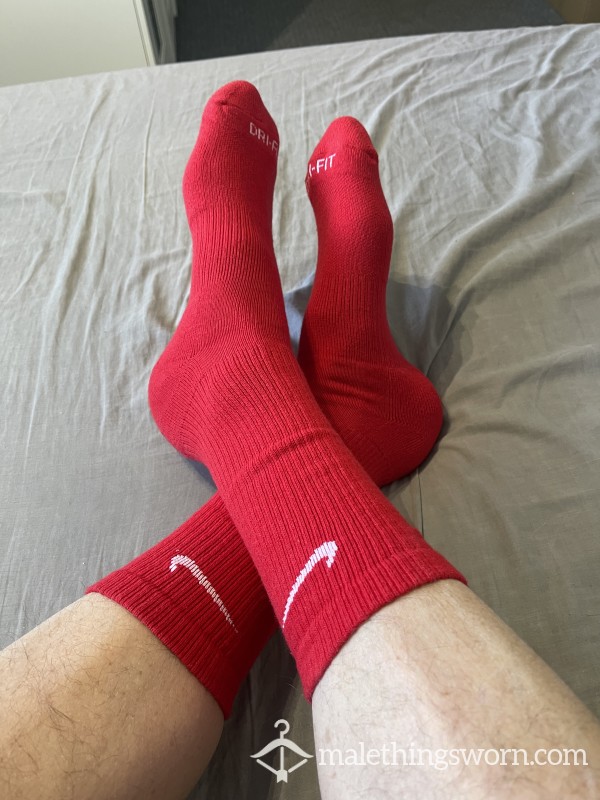 Red Nike Socks