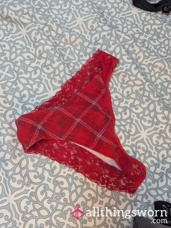 Red Plaid Panties