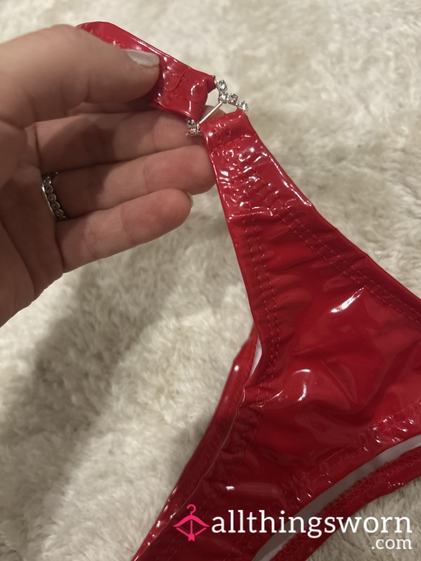 Red Pvc Thong