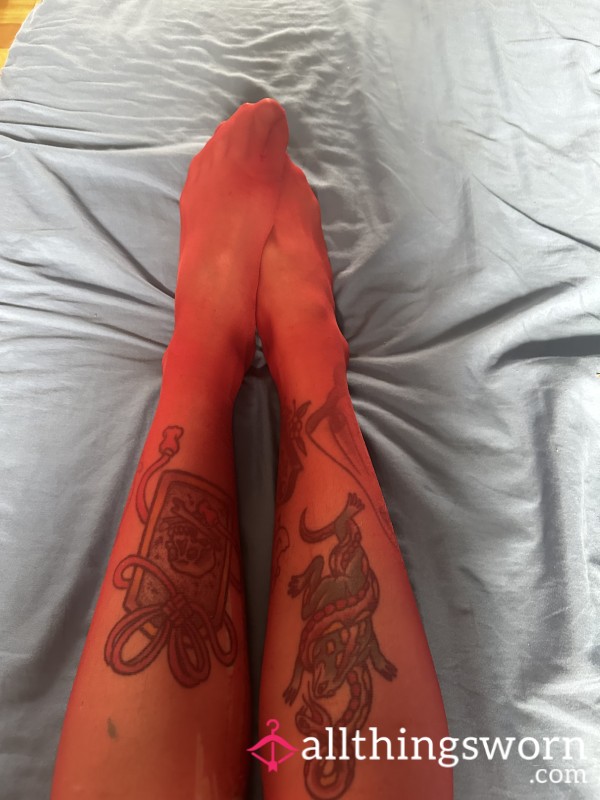 Red Ripped Stockings💋❤️