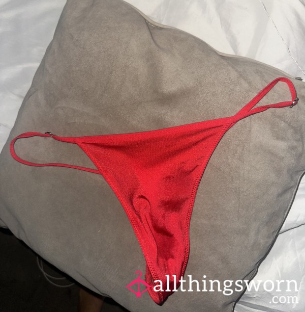 RED SATIN G-String ❤️🥰