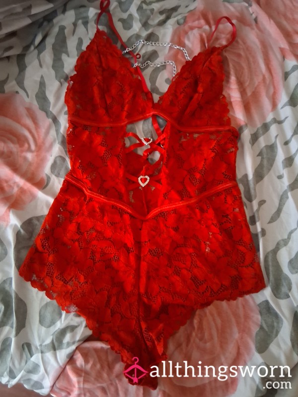 Red S**y Lingerie Worn And Deliverd To You Any Way Your Heart Desires