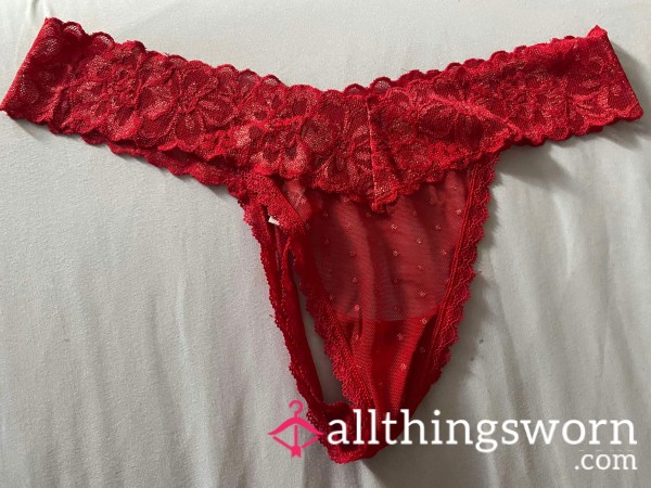 Red Sheer Lace