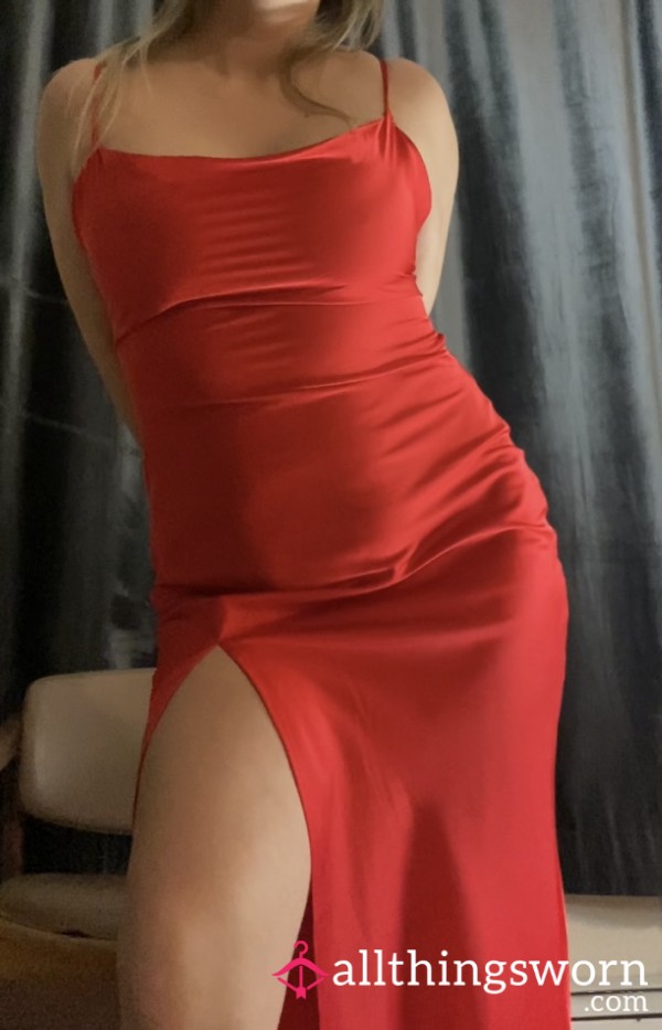 Red Silk Dress