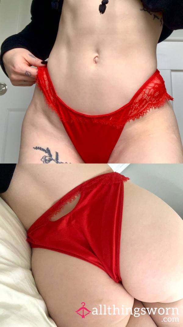 Red Silk Panties