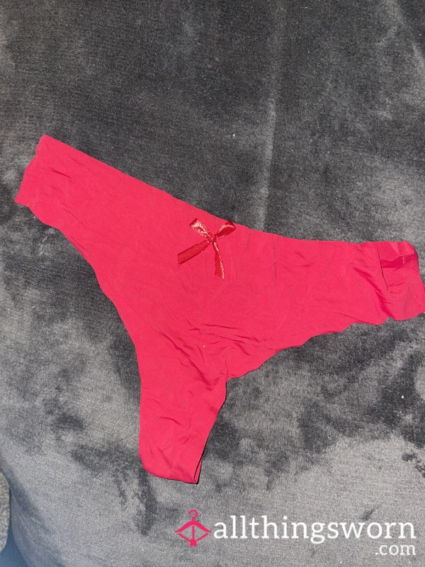 Red Silk Thong 3 Day Wear