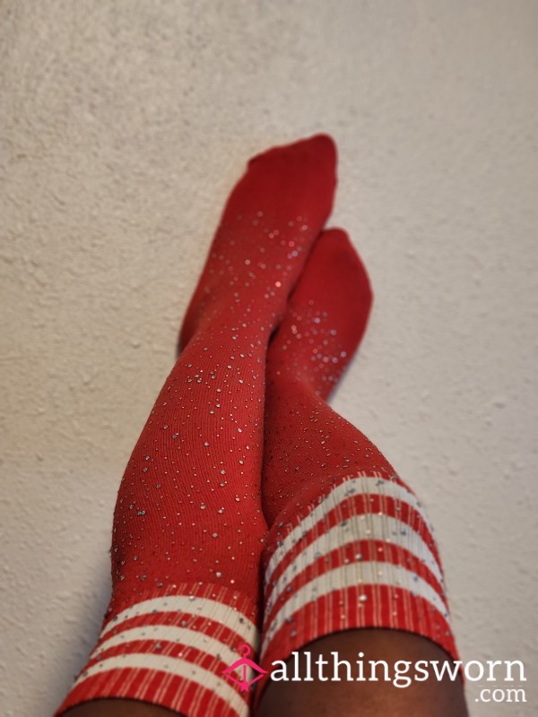 Red Sparkely Thigh Highs