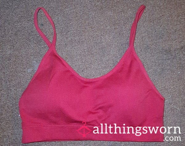 Red Sports Bra