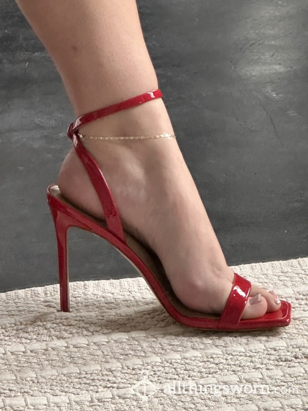 Red Strappy Heels