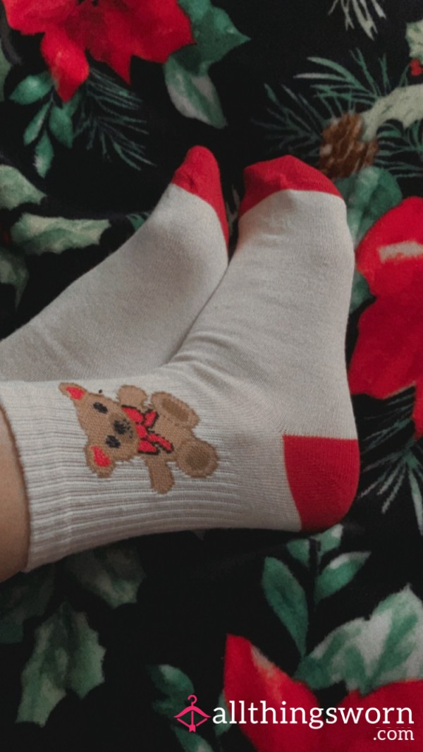 RED TEDDY SOCKS