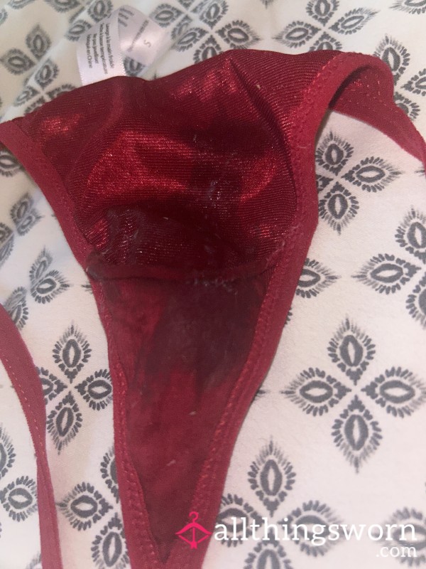 Red Creamed In Thong