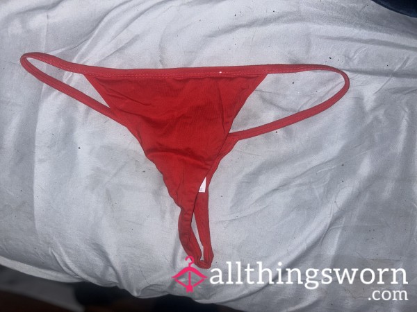 Red Thong Size XL