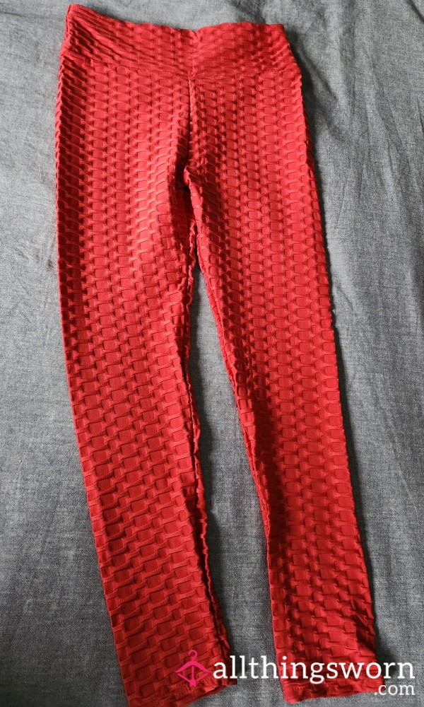 Red Tikt*k Leggings