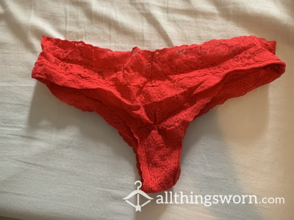 Red Underwear Worn While Working