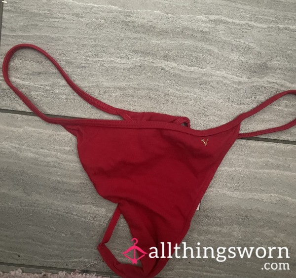 Sl*tty Red Victoria Secret V-String