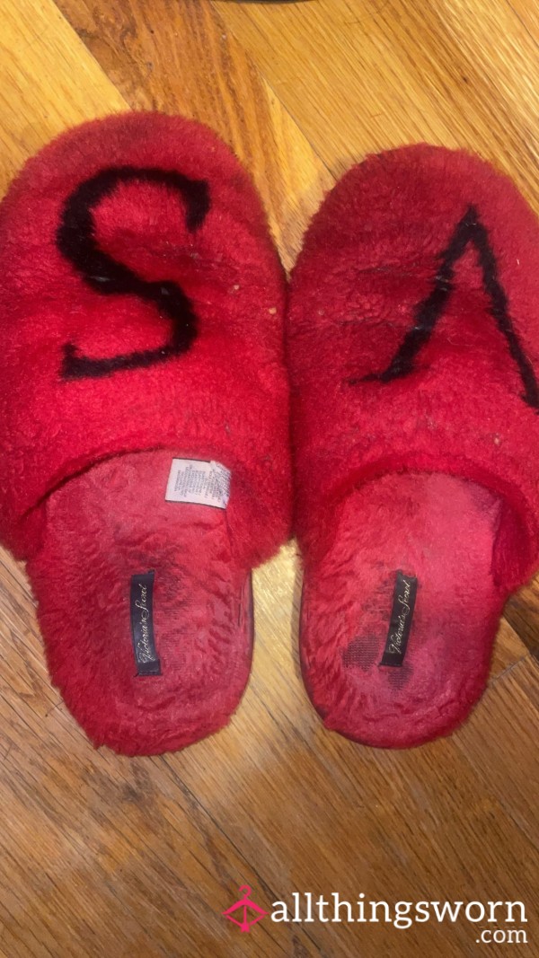 Red Victoria's Secret Bedroom Slippers. Super Smelly And Stinky!