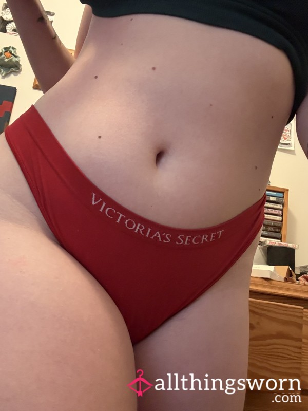 Red Victorias Secret Thong