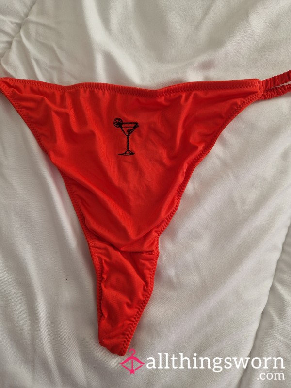 Red Worn Juicy Thong