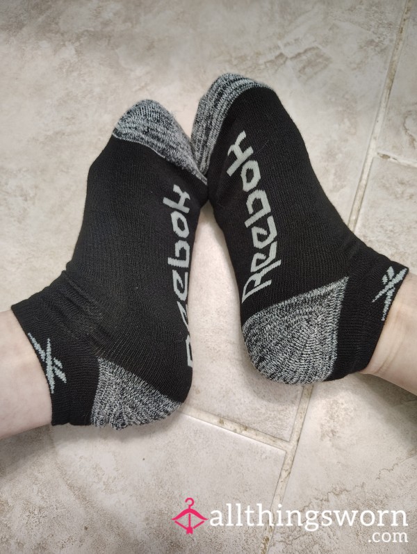 Reebok Black And Grey Gym Socks, Small*