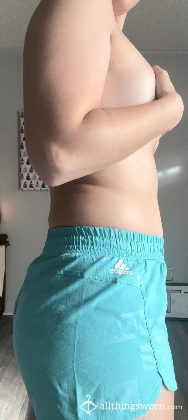 Reflective Adidas Shorts, Size Small