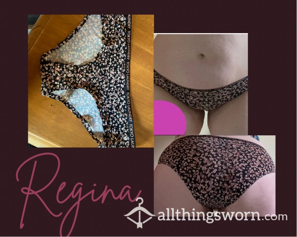 “Regina” Flor*l No Show Fullback Panties