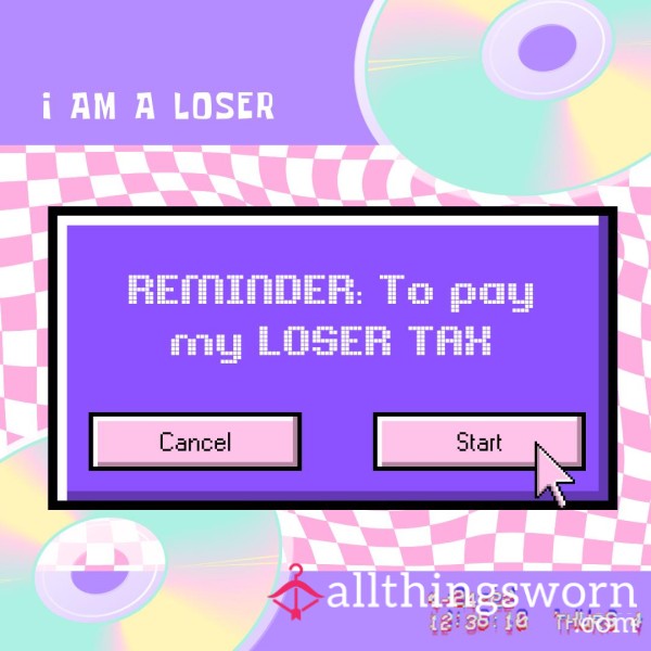 Reminder : YOUR LOSER TAX IS OVERDUE 💰🫵🏾💰