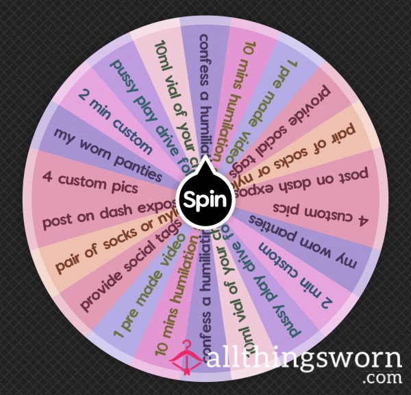 ♥️☸️ Reward Or Blackmail & Exposure Spin The Wheel ♡ £15 Per Spin ♥️🪩✨