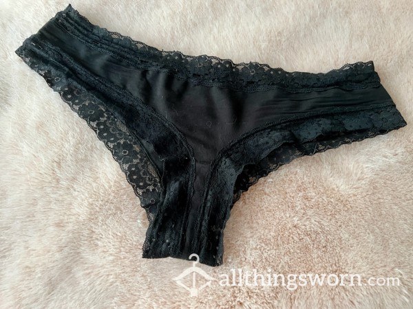 Black Tanga With Lace