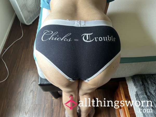 Rock And Roll Limited Edition Motley Crue Black And White S** Panties