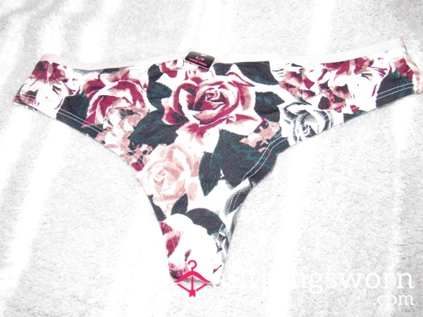 Rose Cotton Thong 🌹🌷