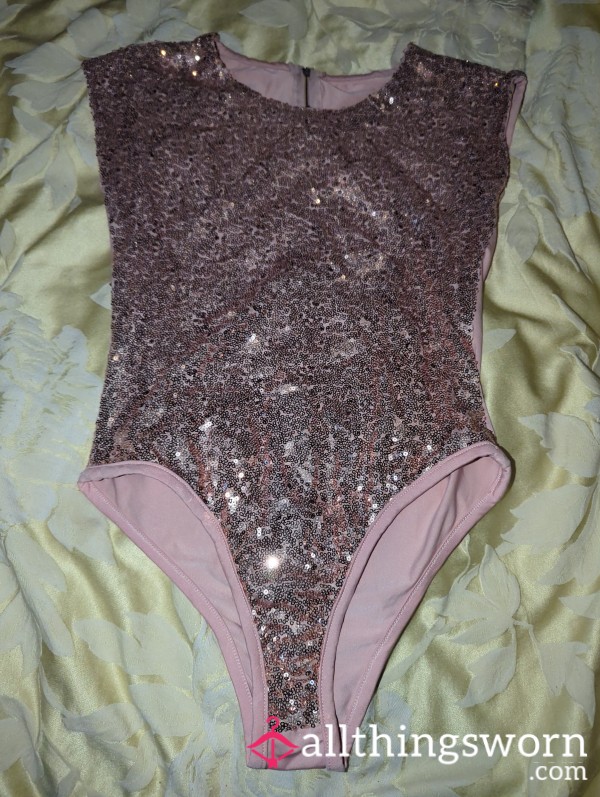 Rose Gold Sequin Bodysuit