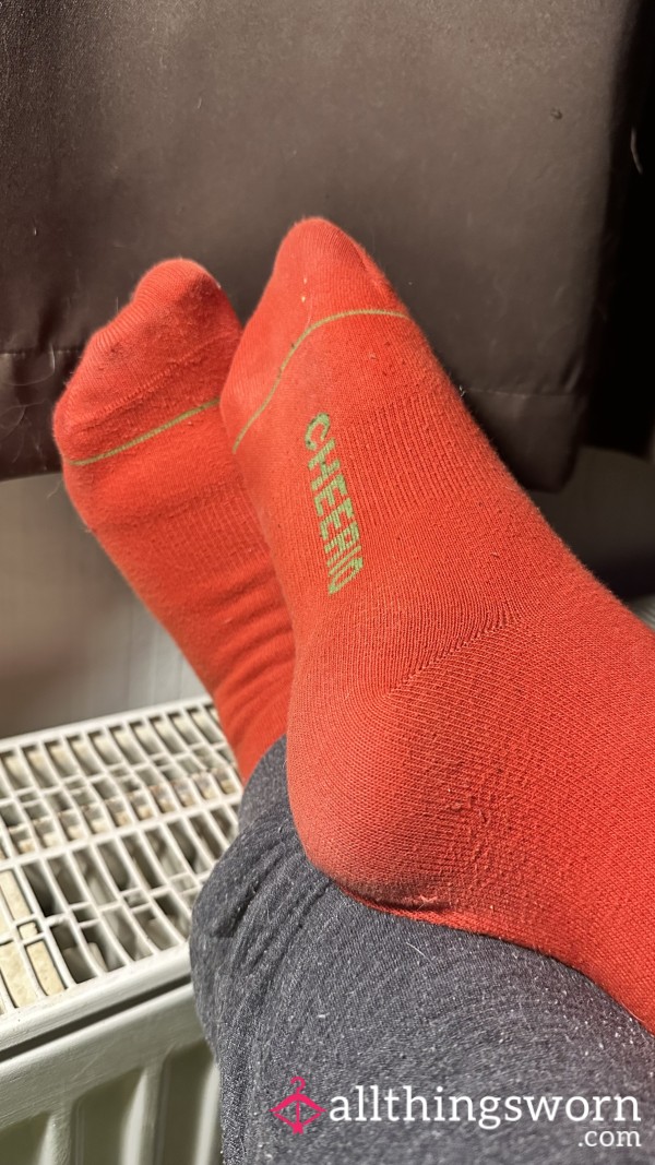 Rote Cheerio Socken 48h