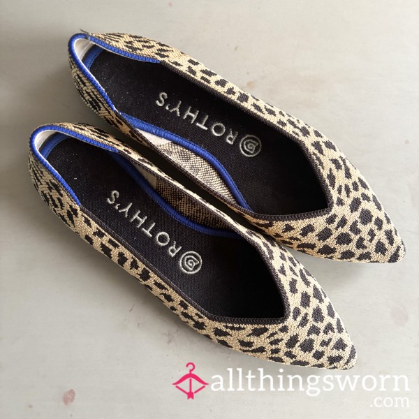 Rothy’s The Point Leopard Print Flats