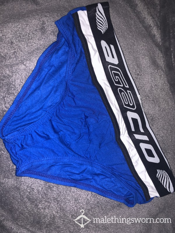 Royal Blue/white Men’s Briefs (L)