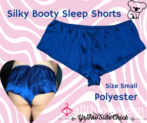 Royal Satin Booty Sleep Shorts 🍑