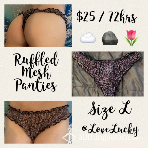 Ruffled Mesh Panties