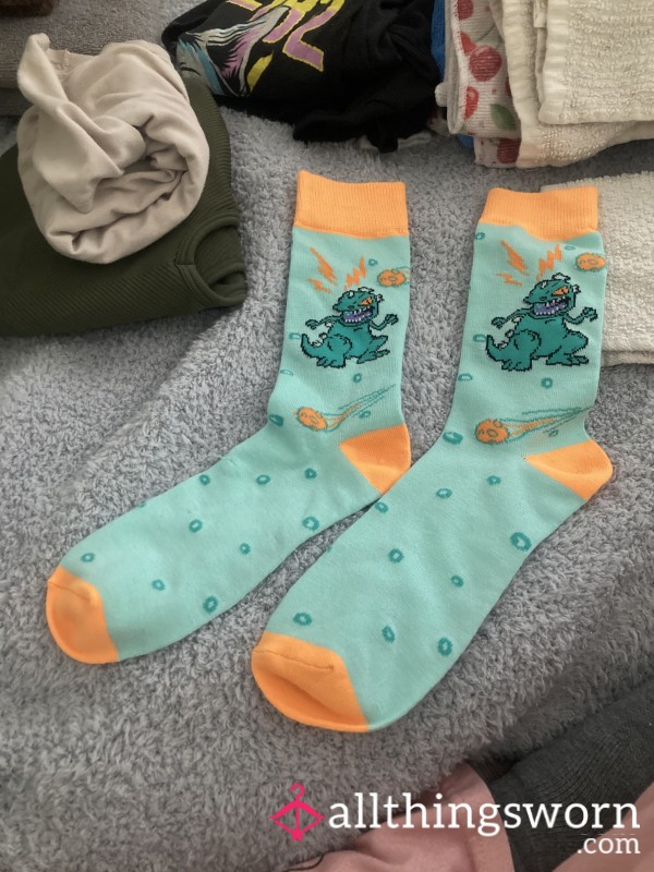 Rugrats Crew Socks Reptar