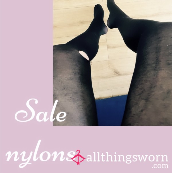 Sale Black Opaque Nylons