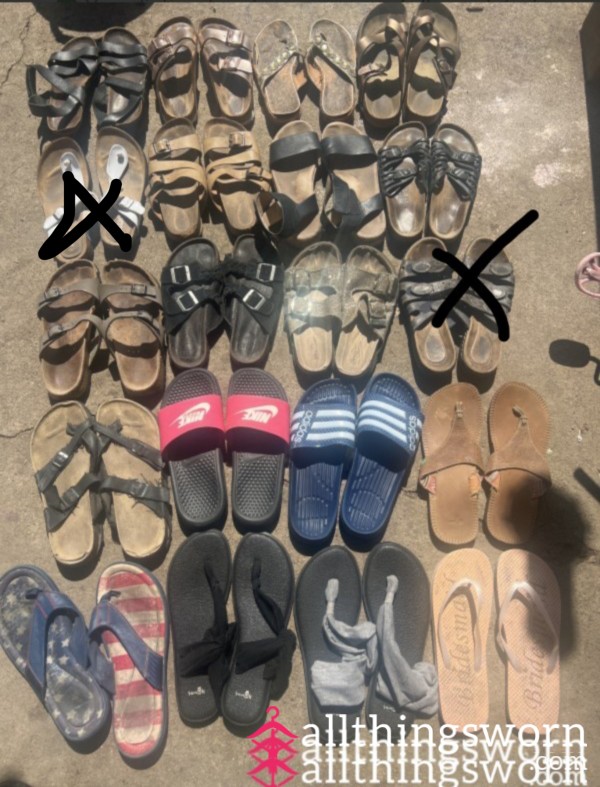 Sandals, Flat Shoes Pick Your Pair Comes With Seven Day Wear