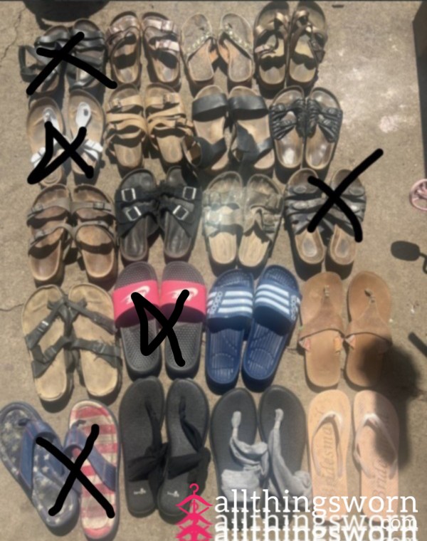 Sandals, Flat Shoes Pick Your Pair Comes With Seven Day Wear