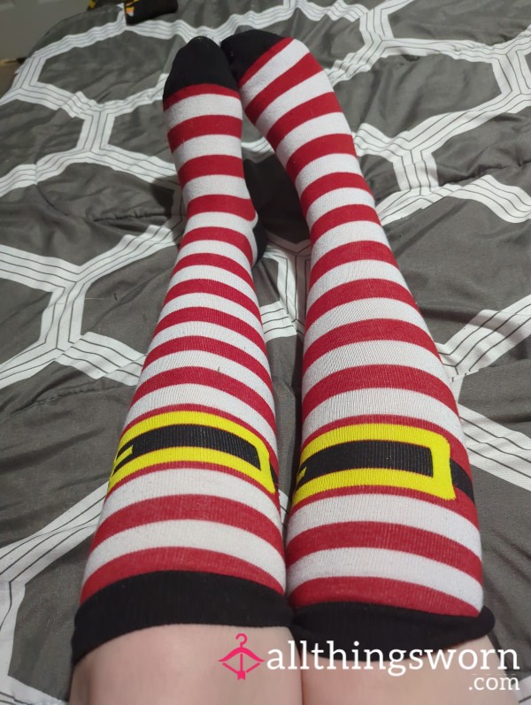 Santa Knee High Sock