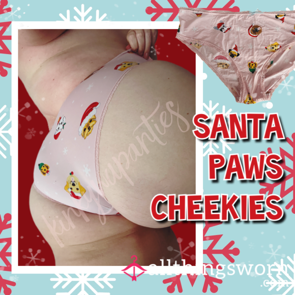 Santa Paws 🐾 Cheekies - Includes 48-hour Wear & U.S. Shipping